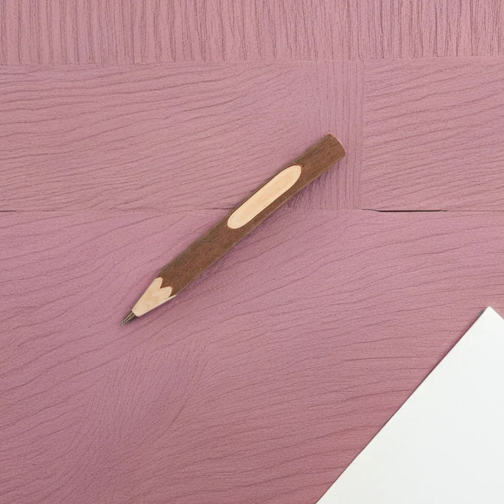 

12Pcs Wooden Ballpoint Pens Tree Bark Texture Natural Craft Design Ideal for School Office Desk Use Comfortable Grip Refillable