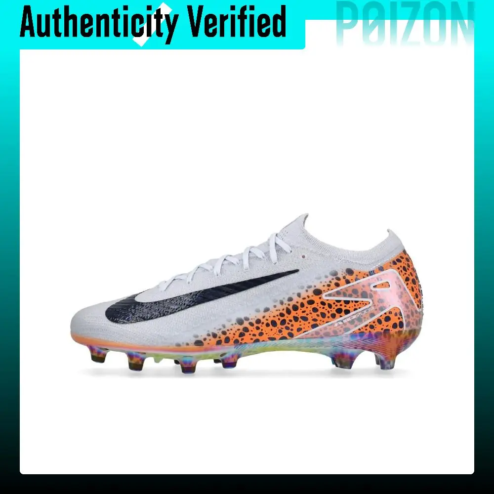 Nike Mercurial Vapor 16 AG Artificial Ground Slip Resistant Abrasion Resistant Soccer Shoes Unisex Gray Black HF9398-900