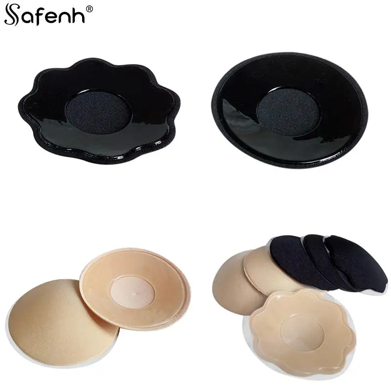 1 paar Sexy Bh Pad Reusable Selbstklebende Silikon Bh Brust Pad Pasties Blütenblatt Brust Aufkleber Nippel Abdeckung Unsichtbare Vertrauten