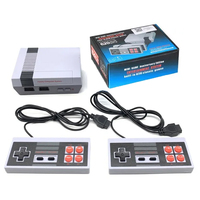 Mini 8 Bit Video Game Console NES Built-in 620 Classic Retro Games 2 Gamepads Support AV Output For TV Handheld Boy Kids Gift