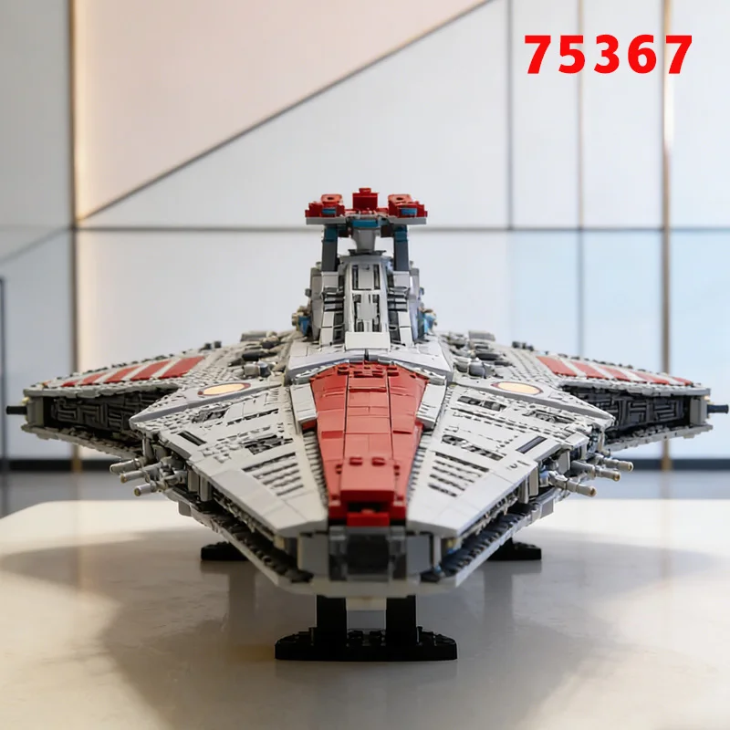 

Горячая новинка 2026: Сборная модель-головоломка «Боевой крейсер Республики класса «Венатор» (75367), 5374 детали, для взрослых, подарок на день рождения