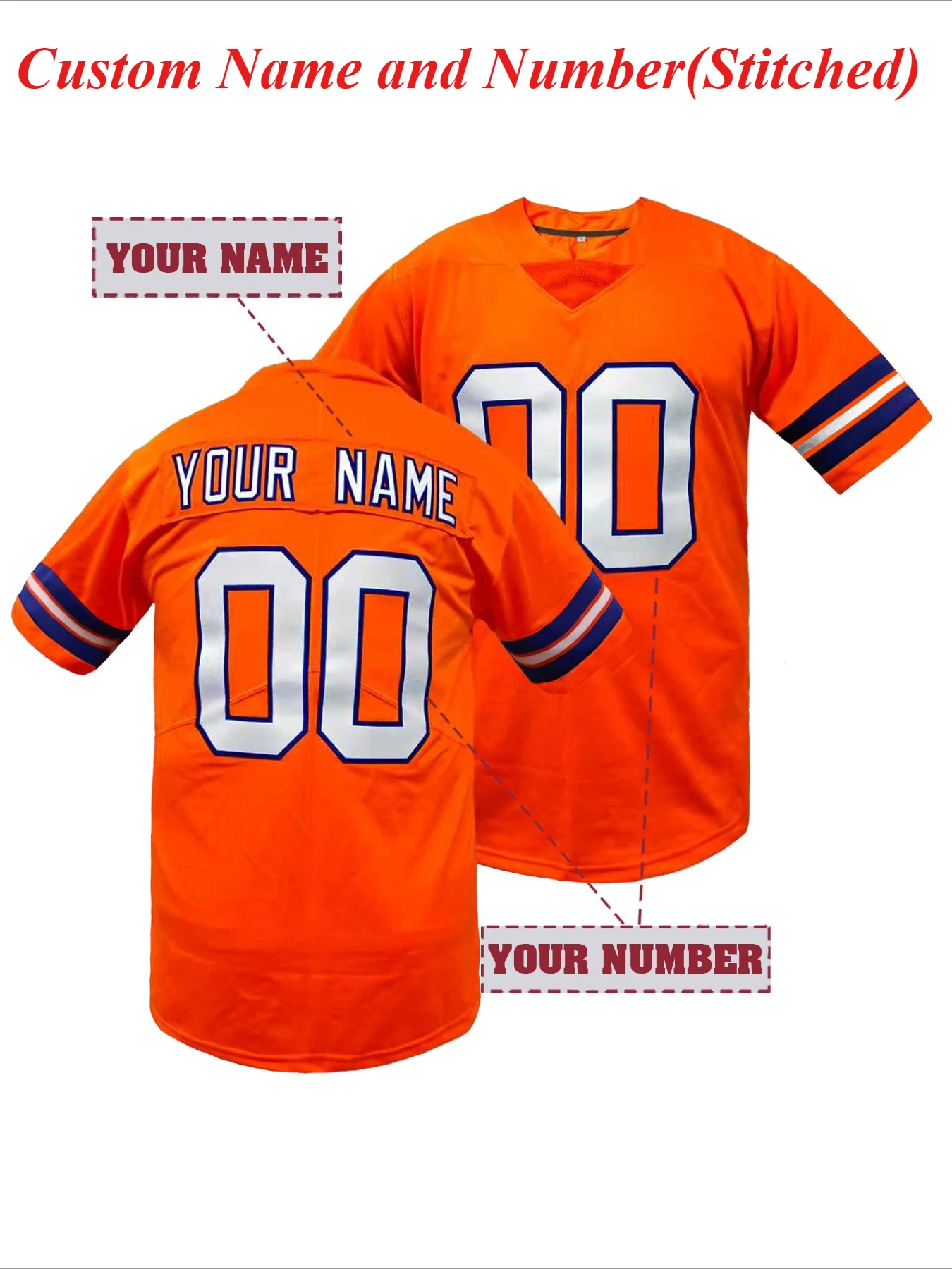 Camiseta de fútbol personalizada con nombre y número para hombre, camiseta de manga corta personalizada, camiseta de Rugby transpirable y holgada, camiseta DIY