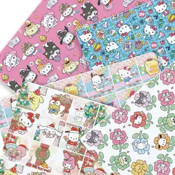 Hello Kitty 140x50CM Cartoon Polyester cotton fabric Patchwork Tissue Kid Home Textile Sewing Doll Dress Curtain cotton Fabric