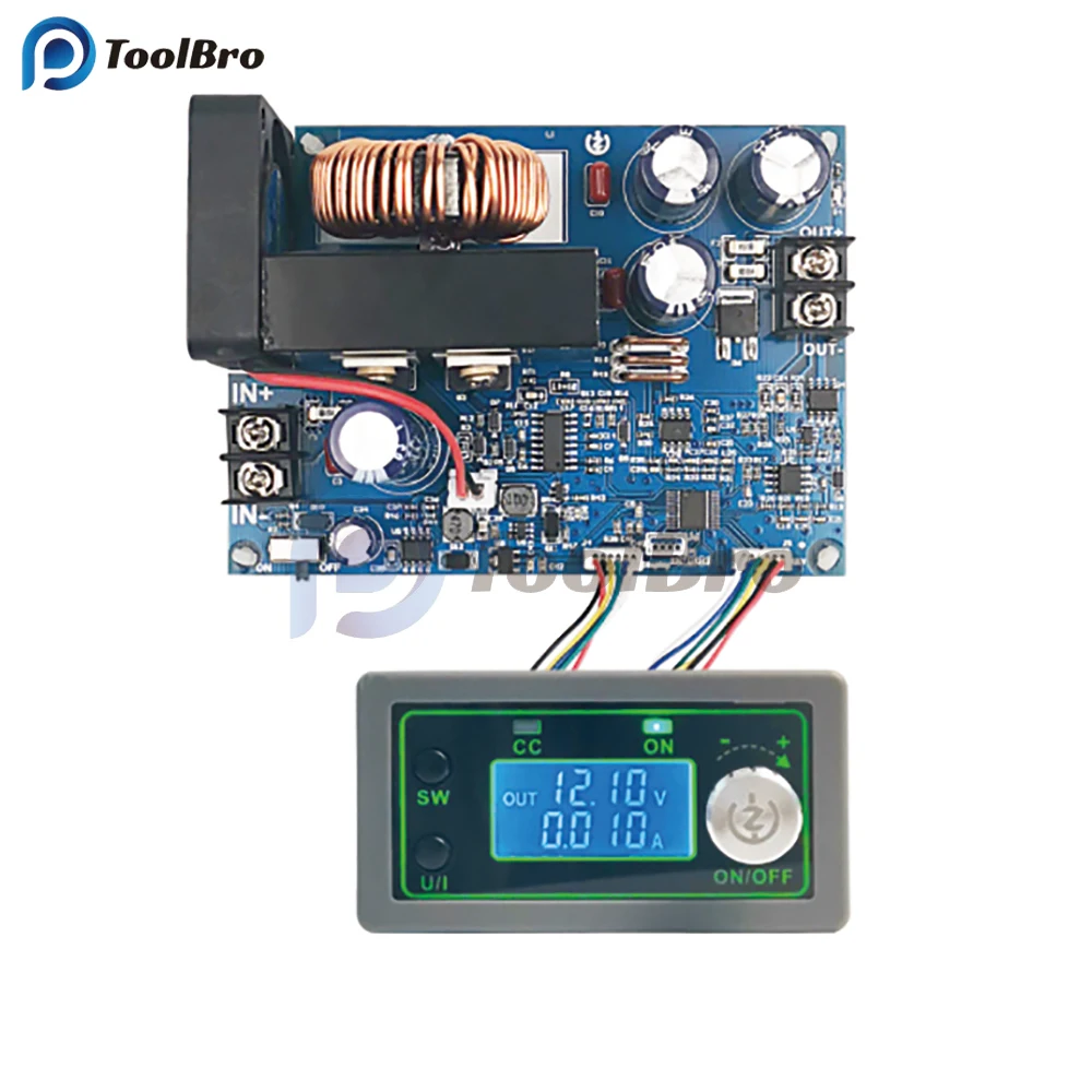 1000W 20A 50V Adjustable Regulated Power Supply Module DC-DC 5.8-50V to 0-51V Step Down Buck Converter LED Digital Voltmeter