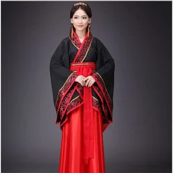 Traje de Bata de seda China para niñas y mujeres, Kimono chino tradicional, vestido antiguo étnico Vintage, traje de baile, conjunto de Hanfu para cosplay