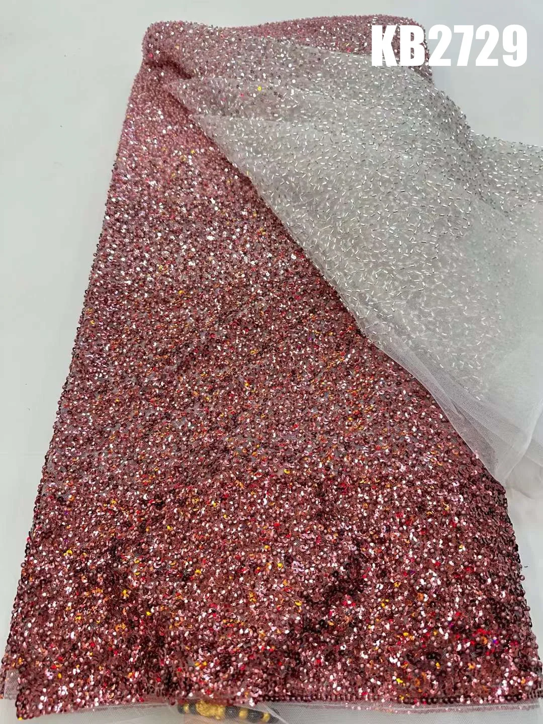 قماش دانتيل مطرز أفريقي مع تسلسل ، خرزات متدرجة ، نسيج دبي ، فستان زفاف ، جودة عالية ، KB2729,