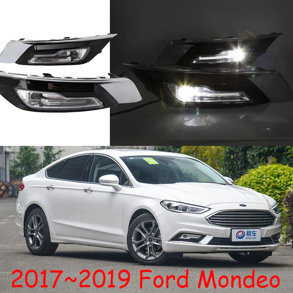 car accessories bumper headlight for Ford Mondeo fog light Fusion lamp LED 2017~2019y for Ford Mondeo daytime head lamp