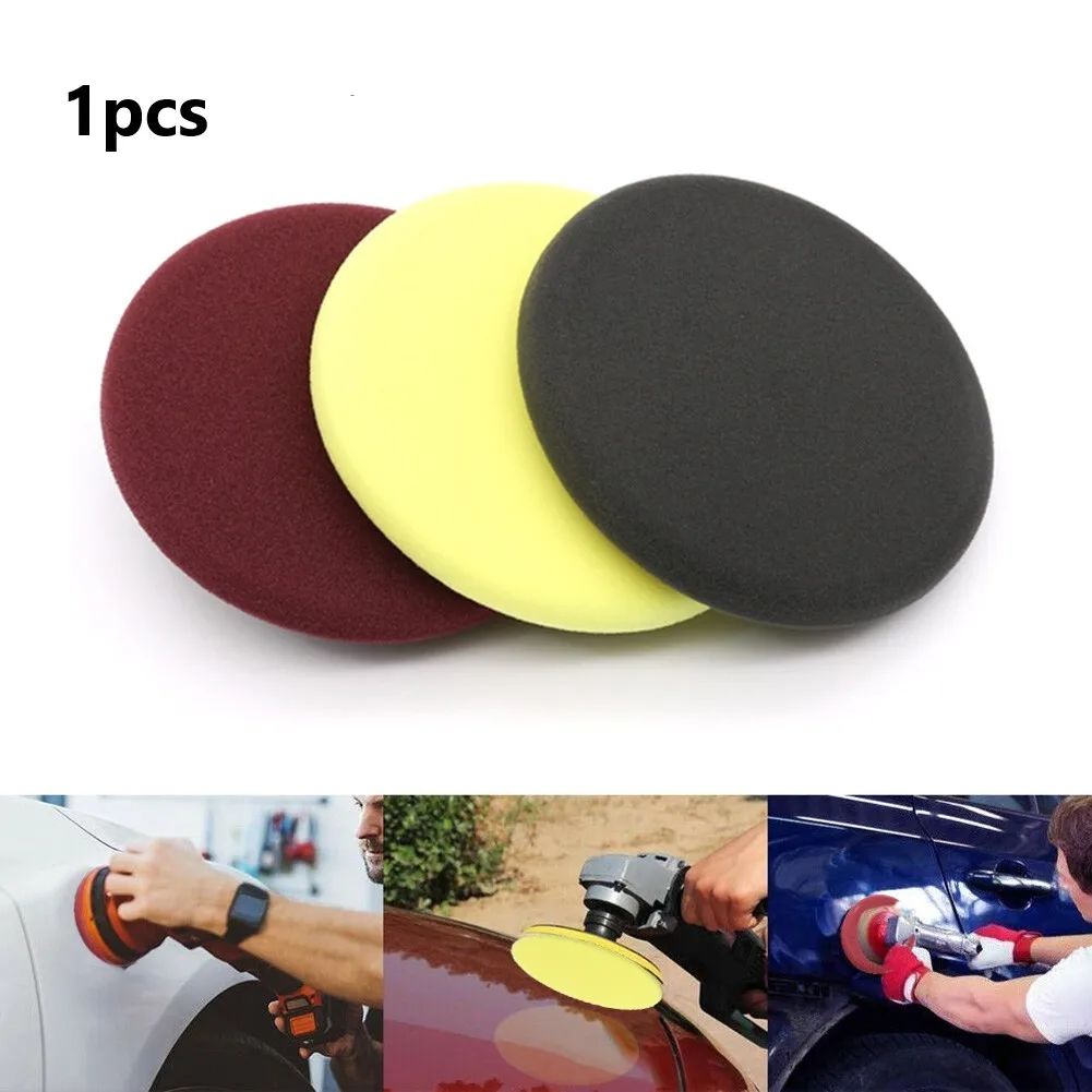 1pcs 5.5inch Car Polishing Sponge Disc Coarse Medium And Fine Grinding Polishing Wheel Car Waxing Polishing Sponge Disc Coarse