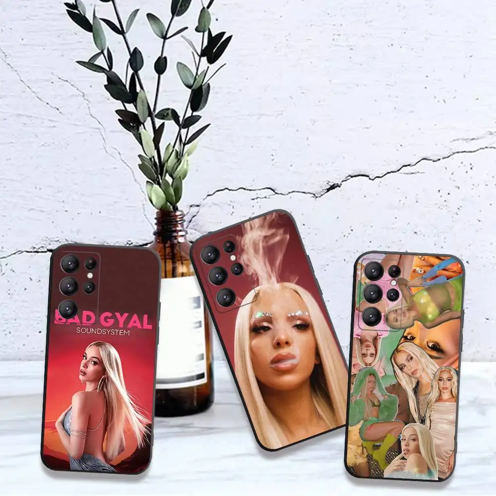 Singer B-bad G-gyal Classic Vintage Phone Case For Samsung S 24 Fe 25 Ultra Plus 20 Lite 21 30 22 23 24 22 Ultra 5G Fundas