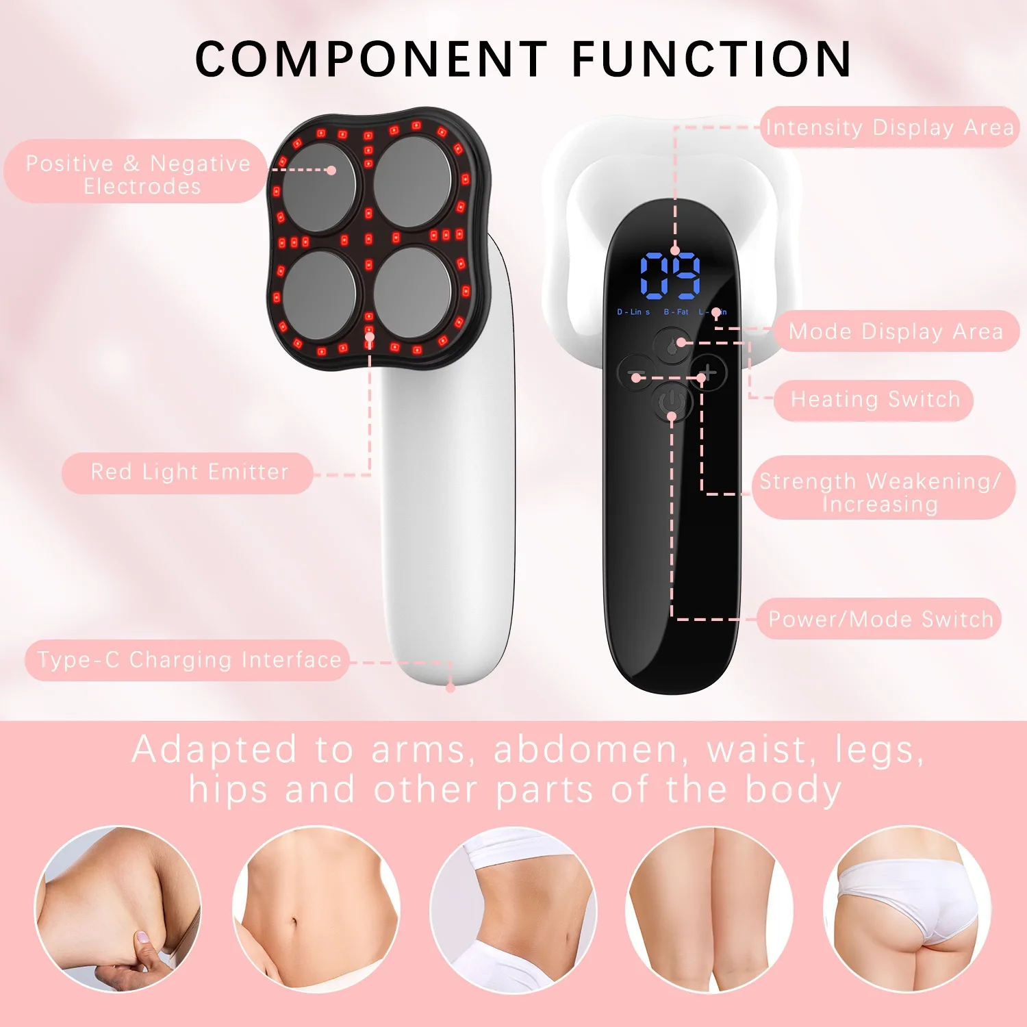 Red Light Therapy Body Sculpting Machine Anti Cellulite Massager Muscle Stimulation for Beauty Equipment