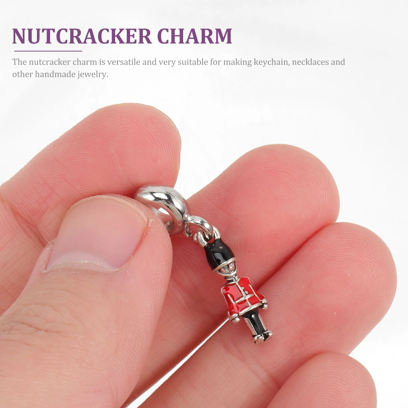 10 Pcs Jewelry Nutcracker Accessories Charms Christmas Making Supplies Bracelet for Crafting