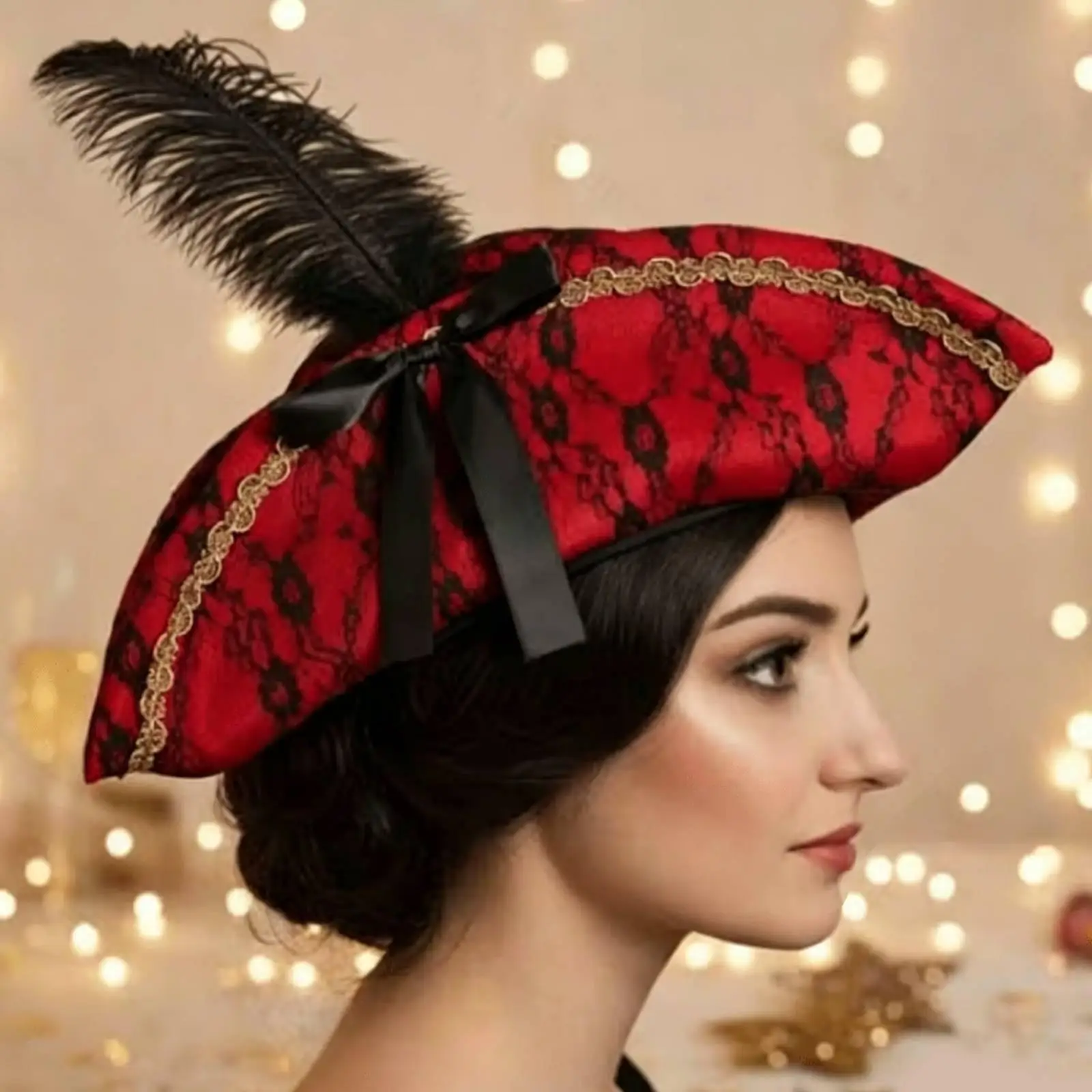 Pirate Cap Multipurpose Comfortable for Performance Party Halloween Holiday