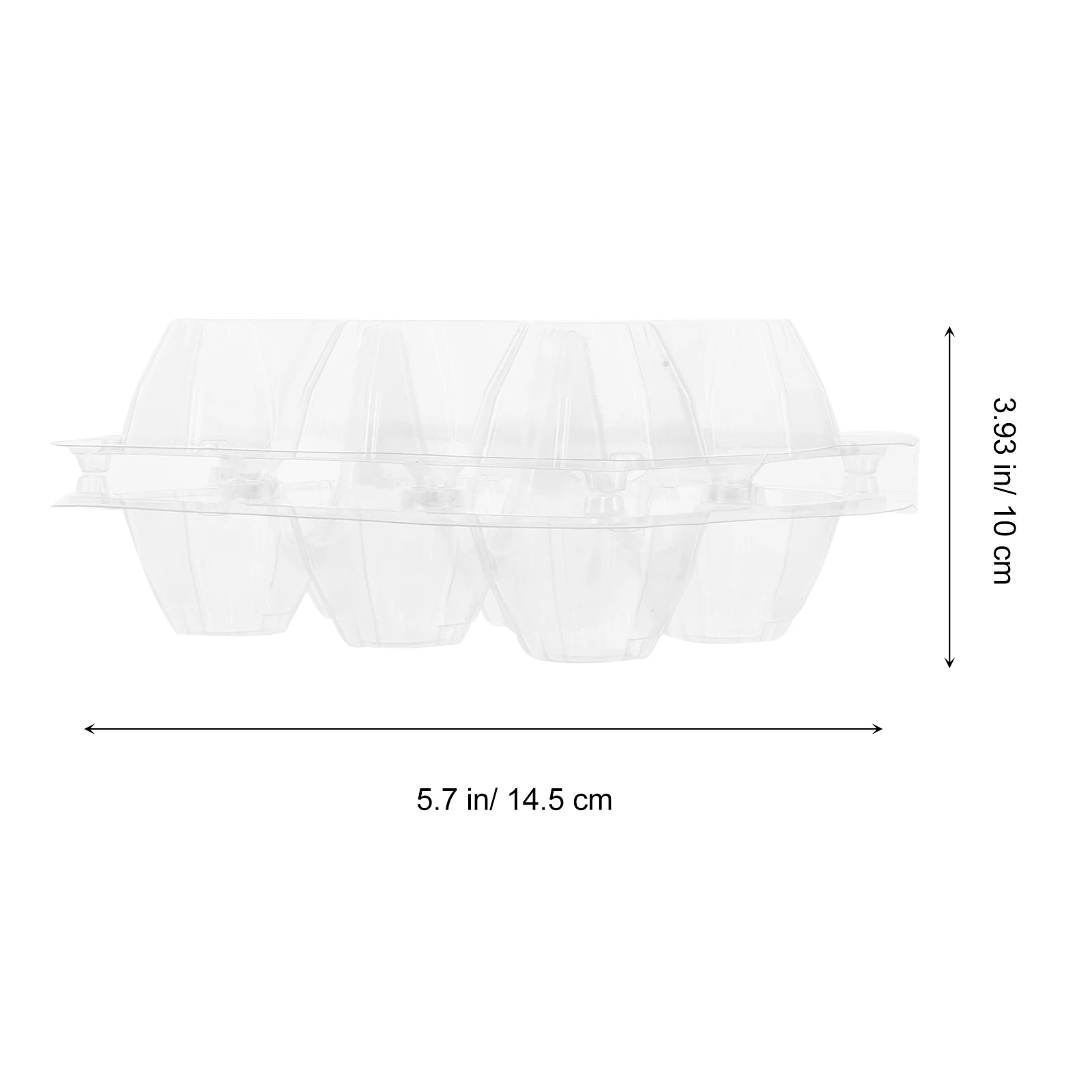 

20pcs Thick Plastic Egg Boxes Shockproof Blister Tray Fresh Storage Refrigerator Transparent Durable Non Sealed Breathable Egg