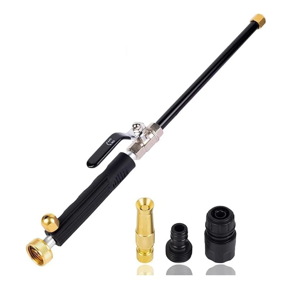 High Pressure Jet Nozzle Power Washer Wand for Garden Hose, with 3 Different Nozzles and Hose Quick Connectors