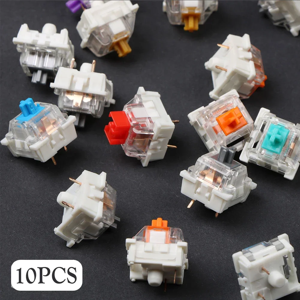 10Pcs Outemu Switch Mechanical Keyboard Switch 3Pin Clicky Linear Tactile Silent Switches RGB LED SMD Gaming for MX Switch