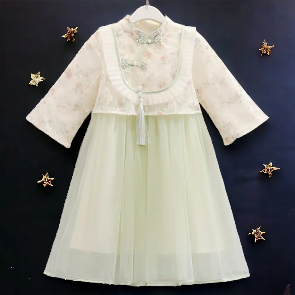 

Весенние детские наряды, платья в стиле "Лолита" для девочек, женское платье с цветочным рисунком, богемные Детские костюмы для подростков 4, 5, 6, 7, 8, 9, 11, 12 лет