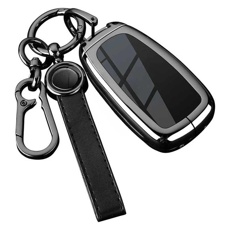 Zinc Alloy Key Cover Case for Chevrolet Malibu XL/Trax/Equinox/Trailblazer/Orlando - Protective Key Fob Shell Key Bag Chain view 5