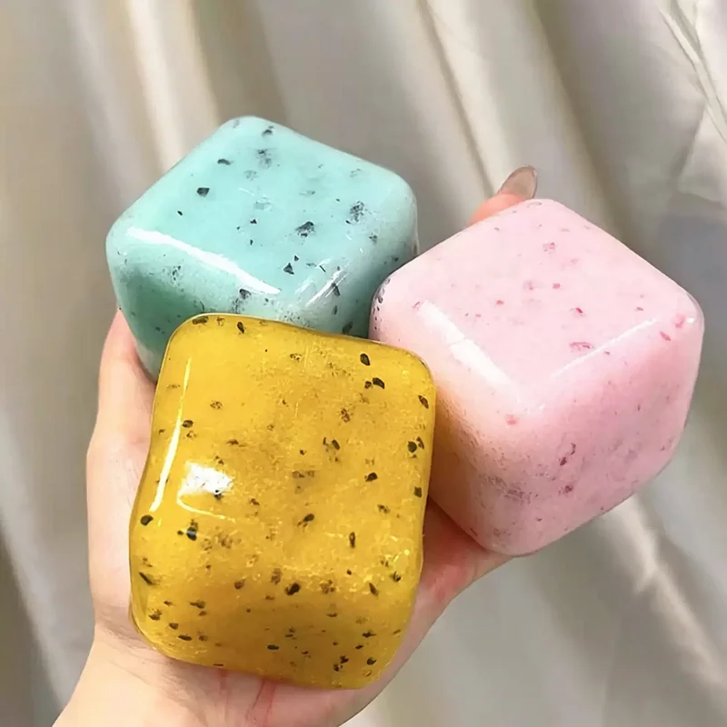 Moldable Non-Rebound Slushy Yogurt Block Handmade Squishy Ball Pinch Squeeze Stress Relief Funny Fidget Adult Soft Toy Gift