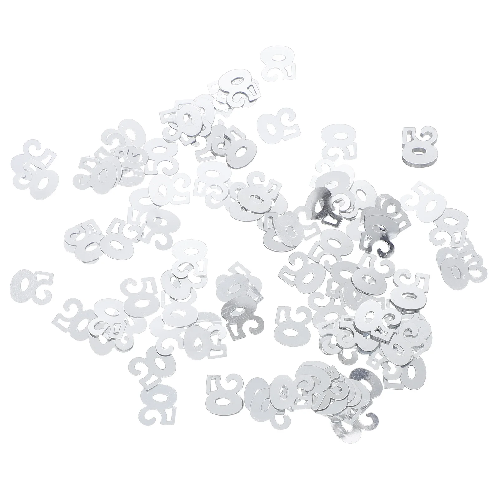 

1200Pcs Sequins Confetti Shiny Number 50 Party Decoration for Birthday Anniversary Table Scatter Premium Quality Reusable