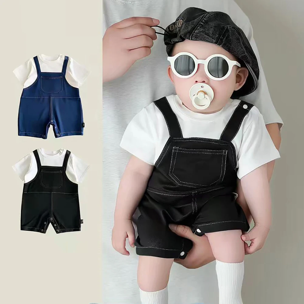 Autumn Toddler Rompers 3-24M Color Blocking Baby Bodysuits and One-pieces Girl Clothing Loose Comfortable Boys Jumpsuit