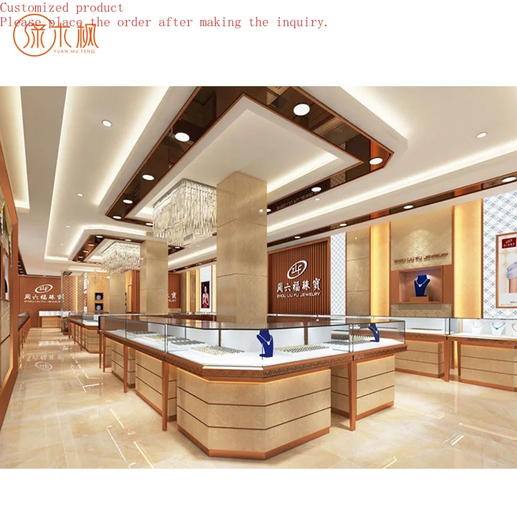 

Luxury Gold Store Silver Jewelry Display Furniture Shopping Mall Free Standing Pedestal Jewellery Showcase Display