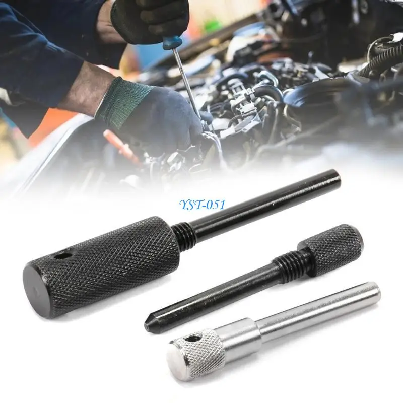 

E15A 3Pcs Camshaft Timing Locking Tool Set Steel Engine Timing Tool Set Engine Timing Tool Set for 1.5 and 1.9 DCI Engines