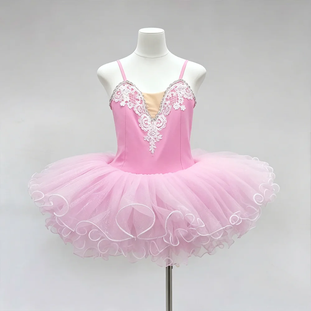 

Pink Tutu Tulle Dress for Toddler & Kids Ballet Contemporary Dance Recital Performance Costume High Quality Ballet Dress