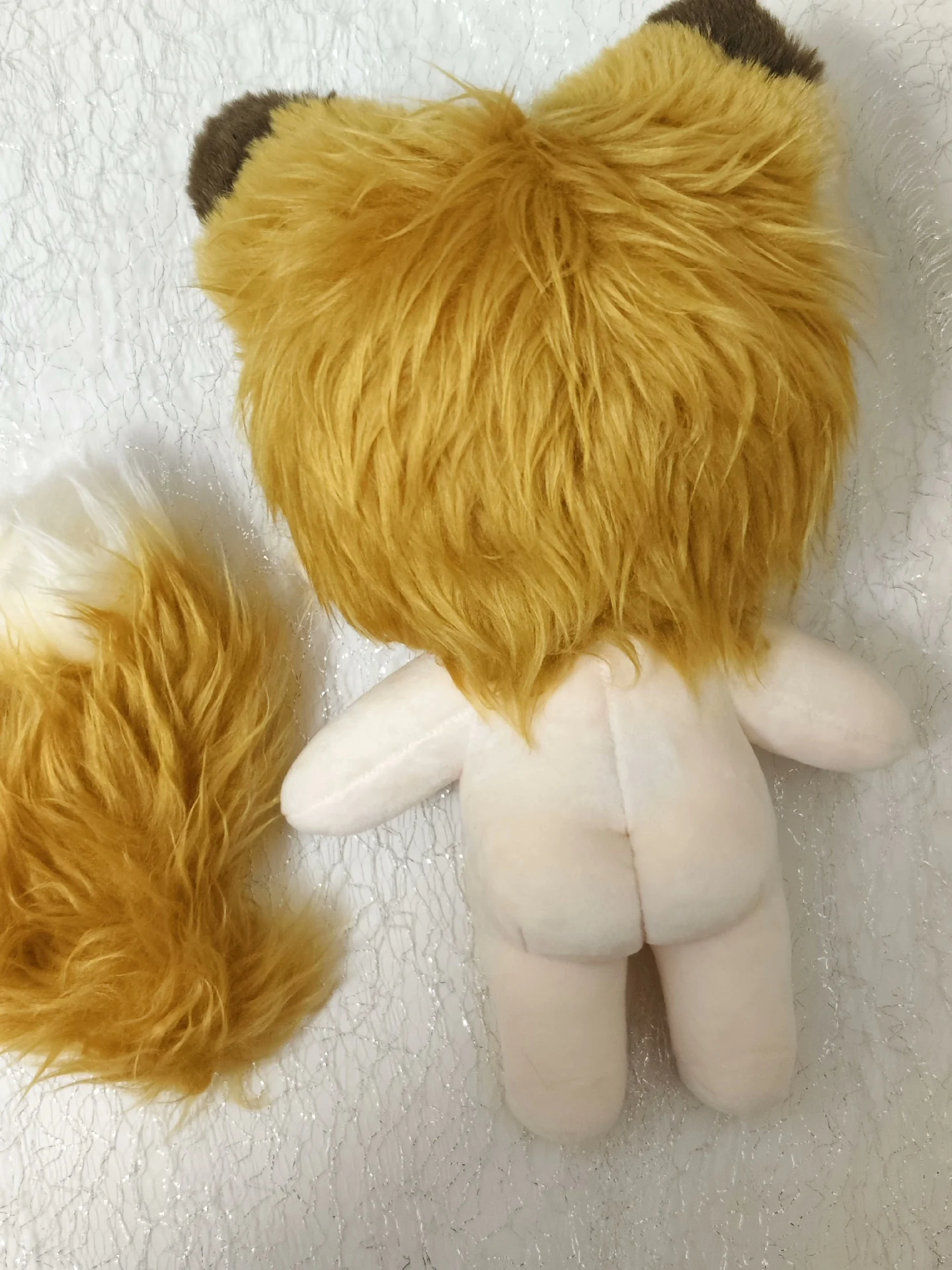 20cm No Attribute Animal Monster Beast Ears Tail  Cosplay Soft Cotton Body Dress Up Stuffed Pillow Mascot Figure Xmas Gift