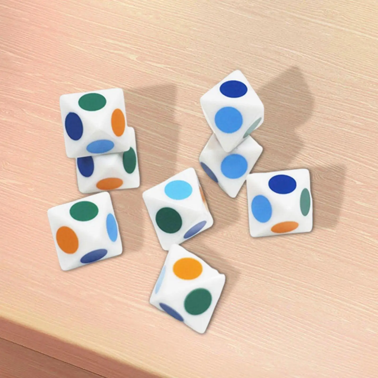 

10 Pieces D8 Dices, 8 Sided Dices, Entertainment Toys, Math Counting Teaching Aids, 8 Sided Game Dices for Table Game