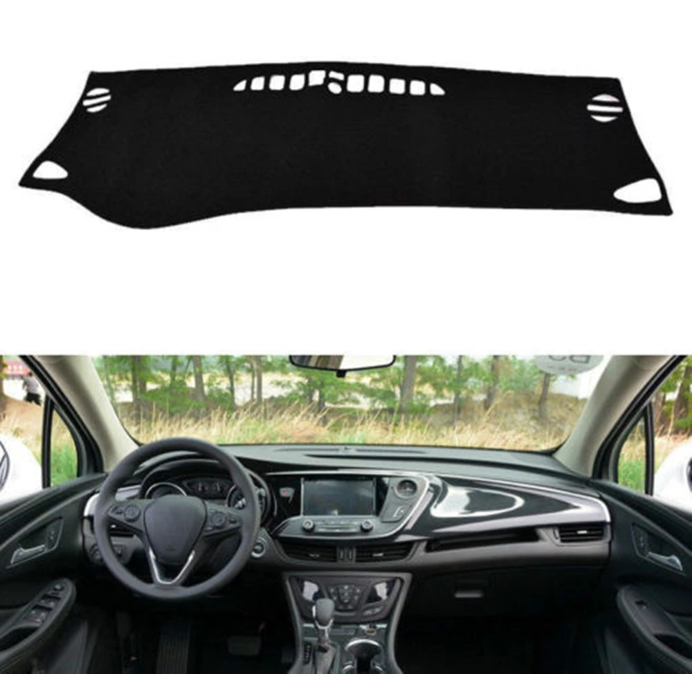 

For Buick Envision 2016-2017 Black Dashmat Dashboard Mat Dash Cover Sun Visor Pad