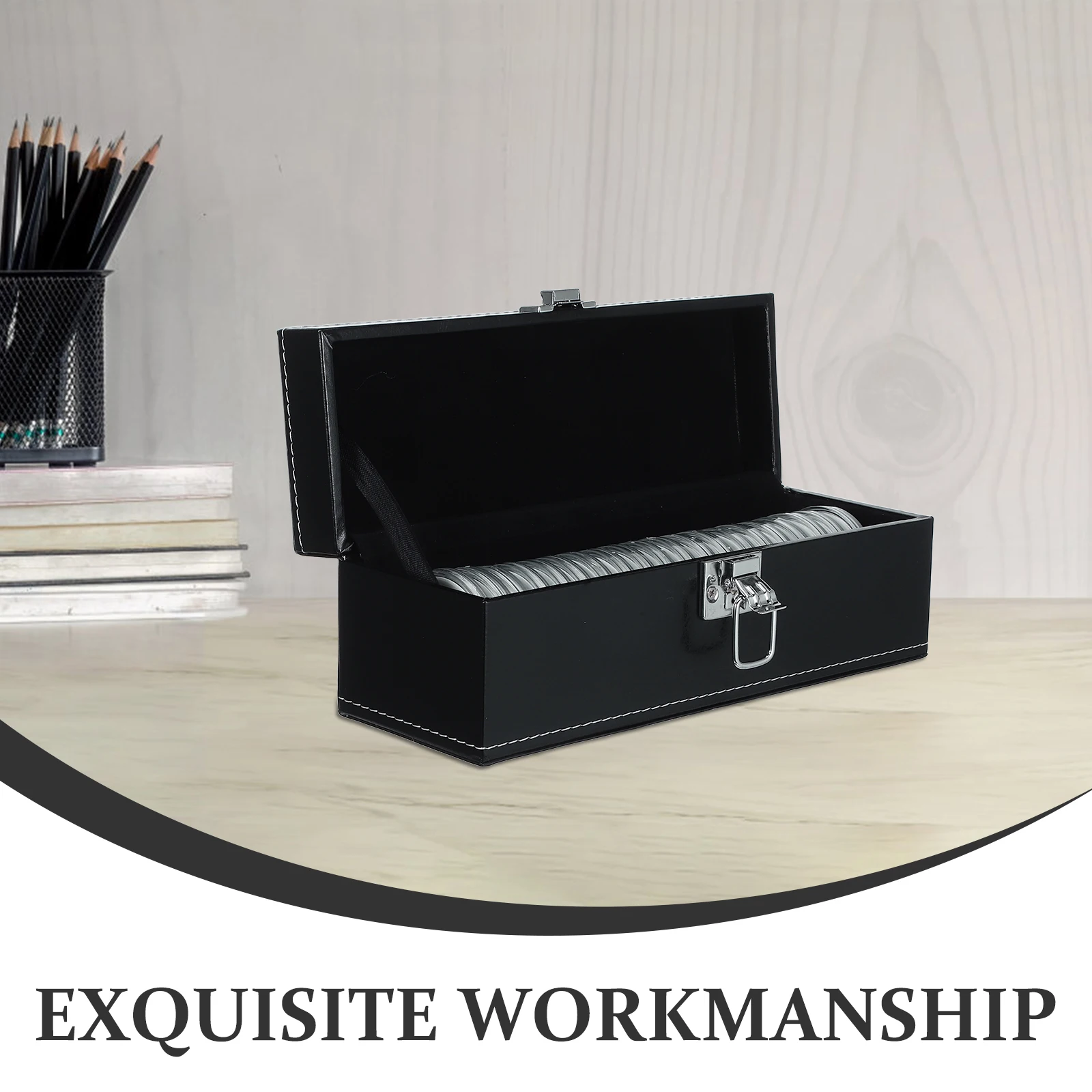 صندوق تخزين، حافظة عملات معدنية محمولة للعملات المعدنية، منظم للعملات المعدنية - حافظة عرض للوازم العددية #6