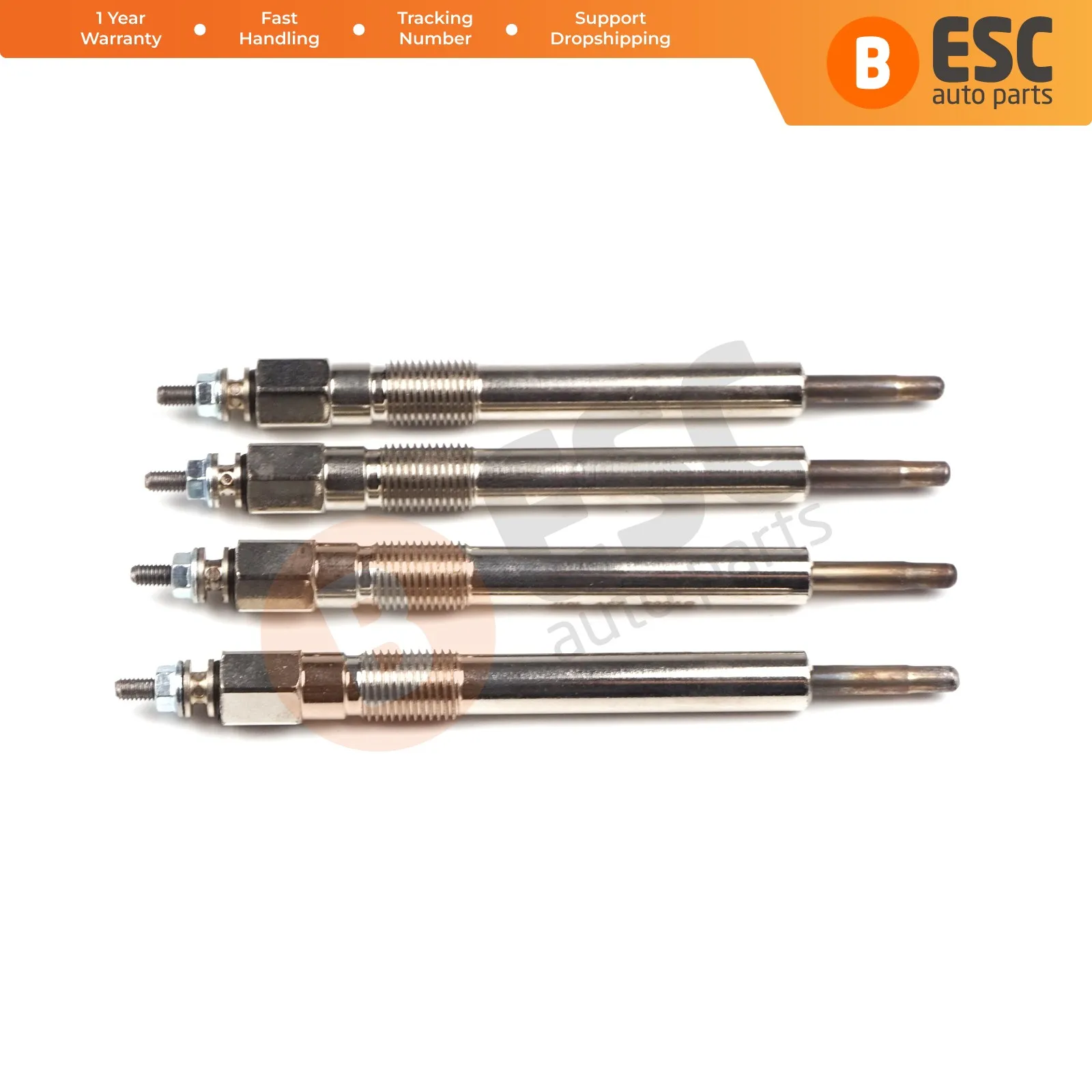 

ESC Auto Parts EGP62-1 4 Pcs Heater Glow Plugs GJ12IS, 100800037 for Isuzu 4.3 D Fast Shipment Free Shipment Ship From Turkey