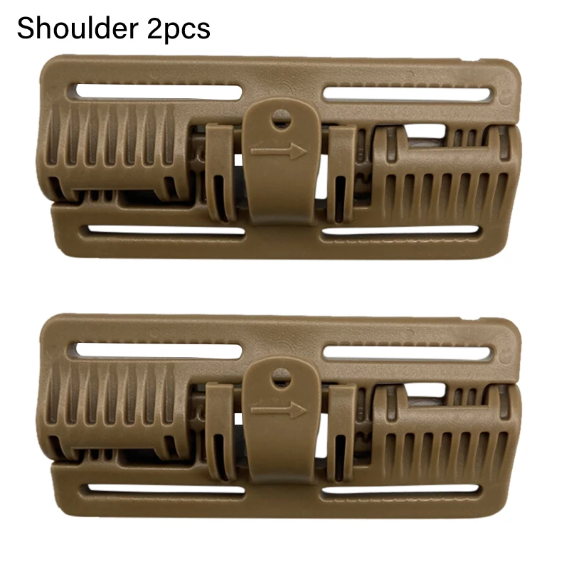 

2pcs Tactical Vest Quick Release Buckle Slider MOLLE Strip Module Strip Buckle Hunting Supplies