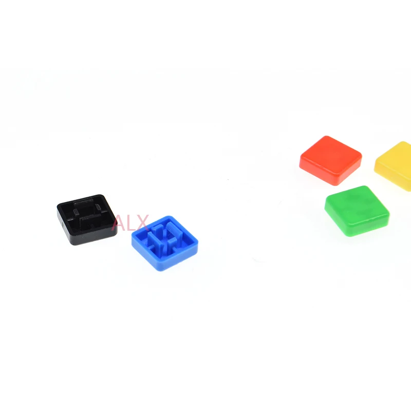 50Pcs Square Tactile Button Caps For B3f-4055 12x12x7.3mm Micro Tact Key Switch For Arduino 12*12*7.3mm 12x12x7.3 Switches