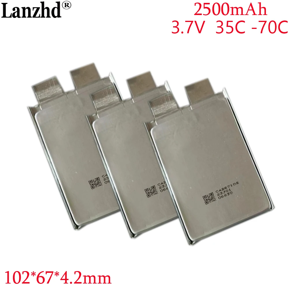 1-20pcs 4267102 35C 70C Li Battery 2500mAh Rechargeable battery 3.7V For Starting power supply automobile igniter battery