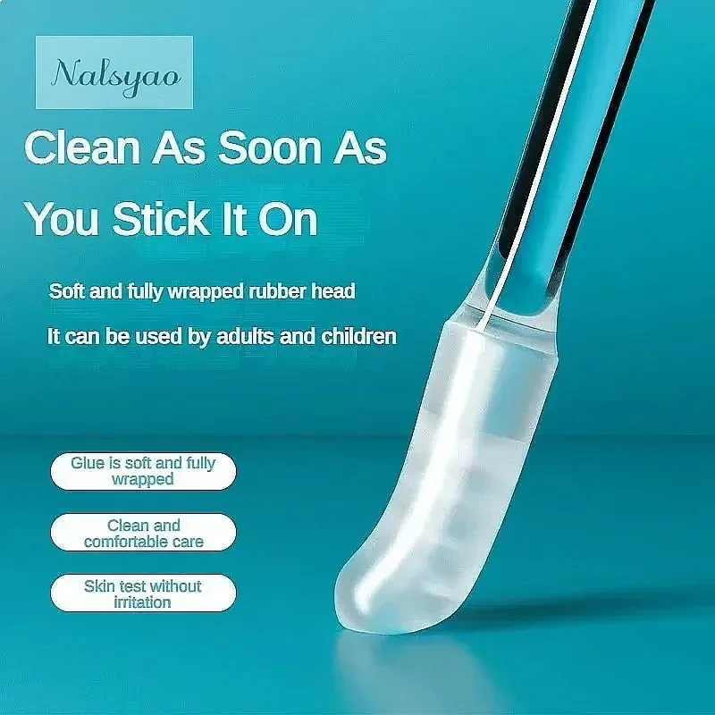 Disposable Sticky Ear Swabs Reusable Soft Silicone Ear Wax Removal Cleaner for Adults Kids Elderly