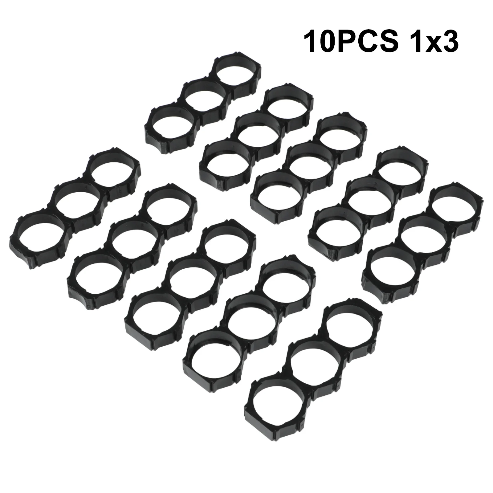 

Assembly Holder DIY Projects Battery Stand Brackets Misalignment-free Design Secure Connection Black Plastic Frame