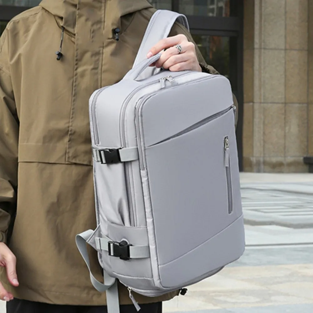 حقيبة سفر محمولة ذات سعة كبيرة، حقيبة أمتعة كتف مريحة متعددة الطبقات، حقيبة سفر بسيطة وخفيفة الوزن للطلاب #4