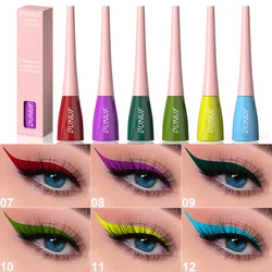 Colorful Liquid Eyeliner Smooth Quick Drying Eyeliner Long Lasting Not Easy to Faint Eye Makeup White Red Stage Makeup Eyeliner