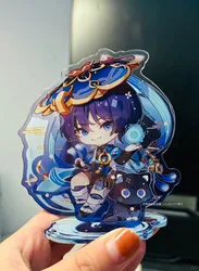 Scaramouche Figures Acrylic Stand Fashion Anime Action Figure Accessories Collection Kids Toys Gift Yuan Shen Friend Gift