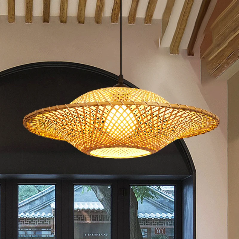 

Chinese Style Pendant Lights Creative Bamboo Hanglamp For Bedroom Living Room Decor Restaurant Tea Room Suspension Chandeliers