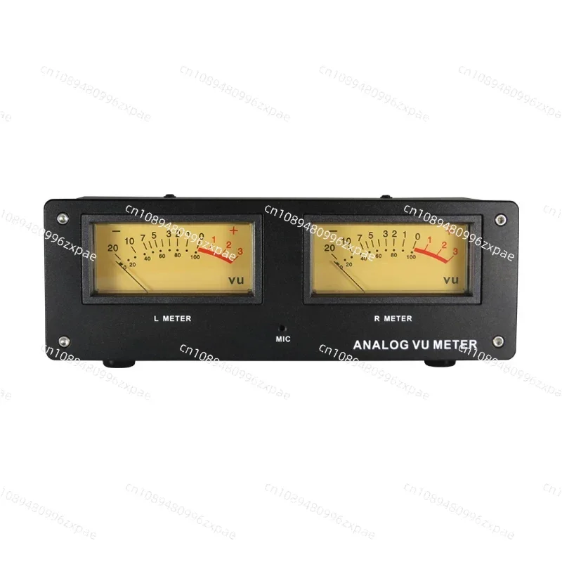 MIC-73 Voice-Activated Square VU Meter Level Meter Finished Machine Aluminum Alloy Panel LED Warm Backlight Without Wiring