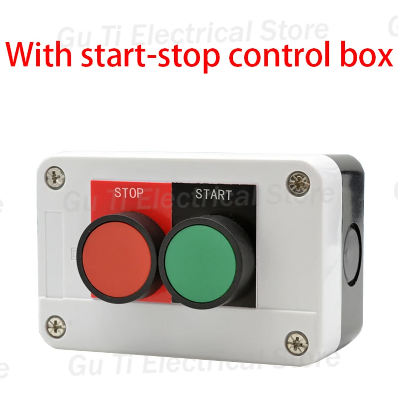 Arrow symbol indicates start and stop self-reset Momentary Waterproof button box switch emergency stop industrial control box