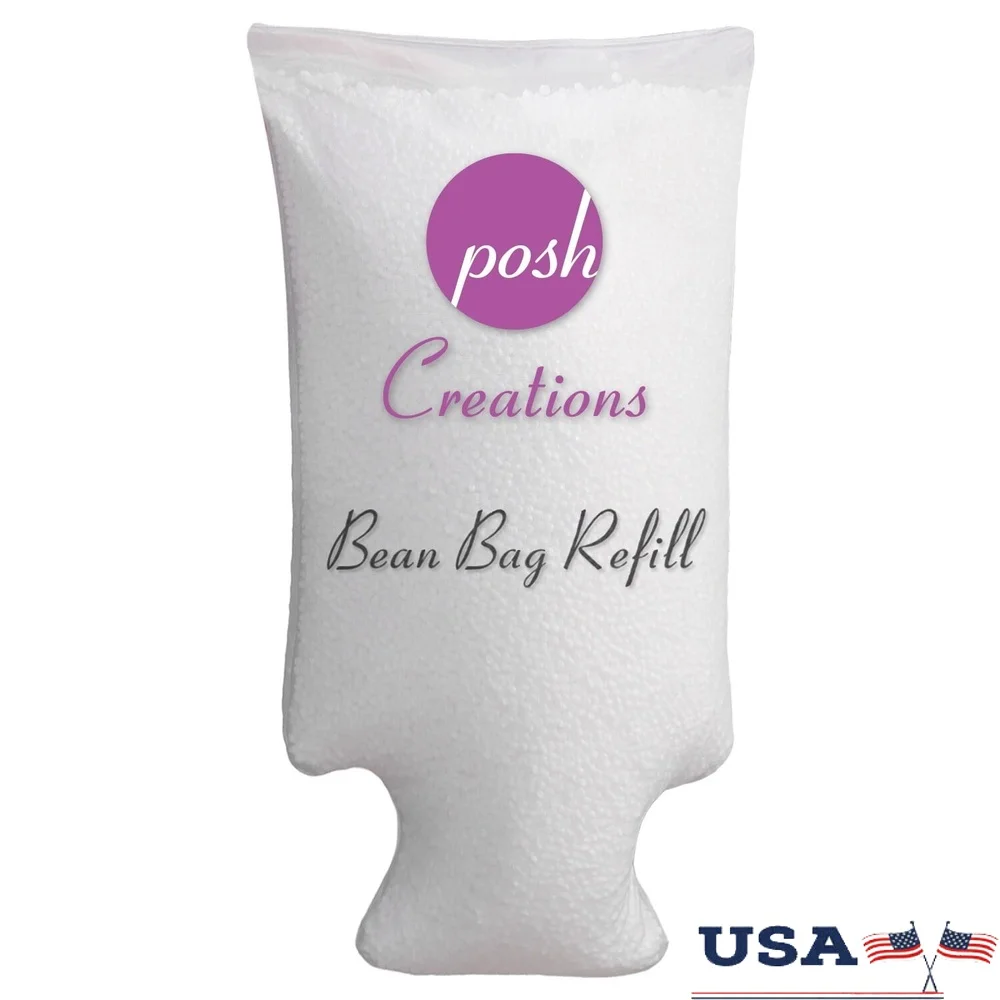 

Bean Bag Chair Refill Foam Filling 100L EZ-Pour Zipper Spout Soft Polystyrene Filler Comfort and Longevity