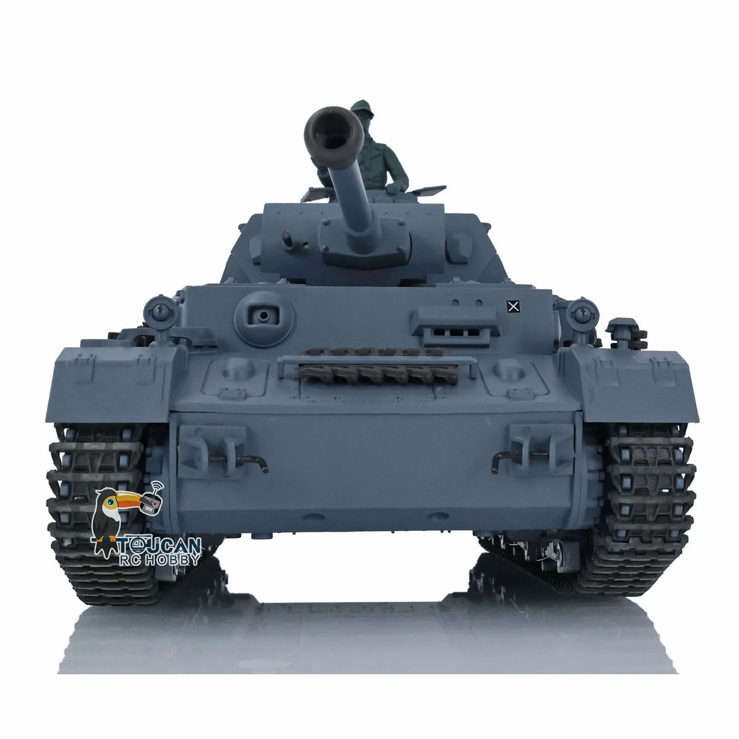 Zabawki dla chłopców 2.4G HENG długi 1/16 7.0 plastikowy niemiecki Panzer IV F2 RTR Model zbiornik RC 3859 TH17395-SMT4