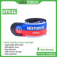 NEXTORCH longer UT51L warning light,red and blue flashing bracelet,usbc rechargeable,LED flashlight,running,traffic indication