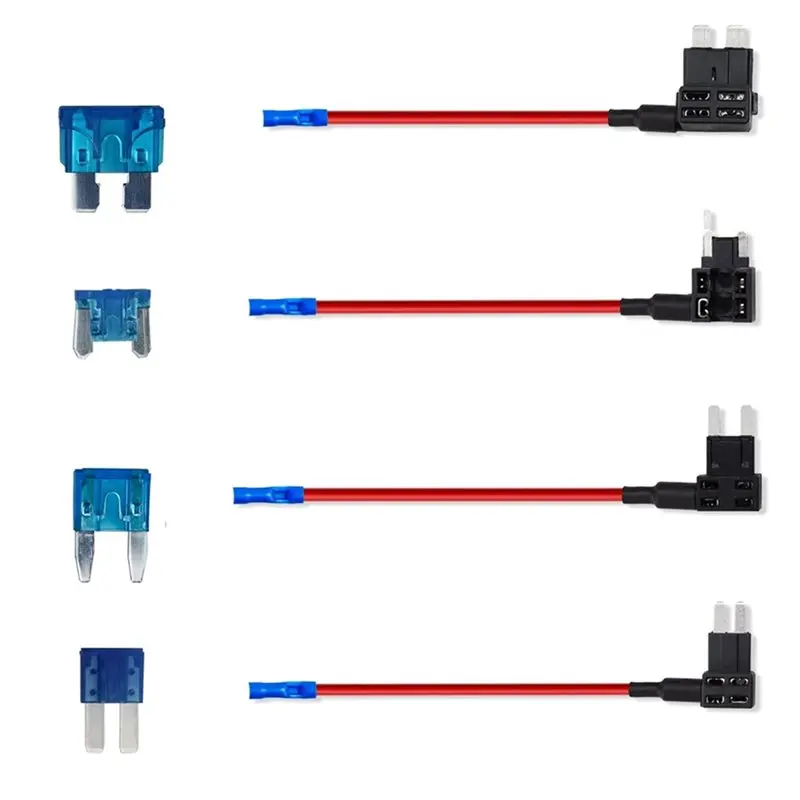 ABQB-12 Pack Mini Micro2 Add-A-Circuit Fuse Tap Kit 12V Car Fuse Adapter With Wire For Dash Cam LED Accessories view 2