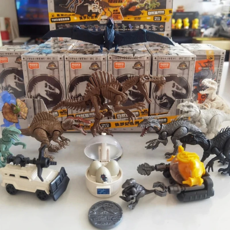 

Blokees New Jurassic World Third Edition Dinosaur Building Block Surprise Blind Box Spinosaurus Collectible Model Toy Adult Gift