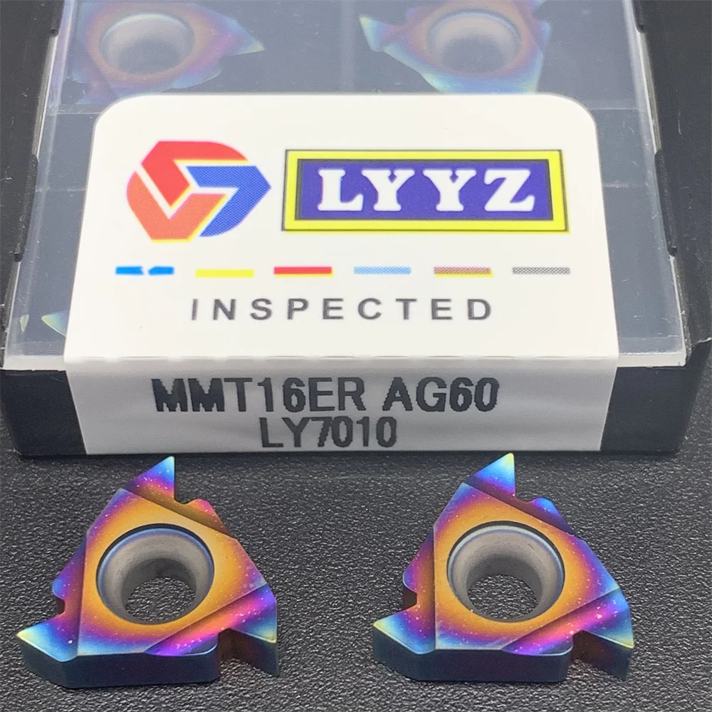 Azul Rosca de Metal Ferramenta Torneamento Mmt16er Ag60 Ly7010 Carboneto Cimentado Torno Lâmina Alta Qualidade Mmt16er Ag60 Nano