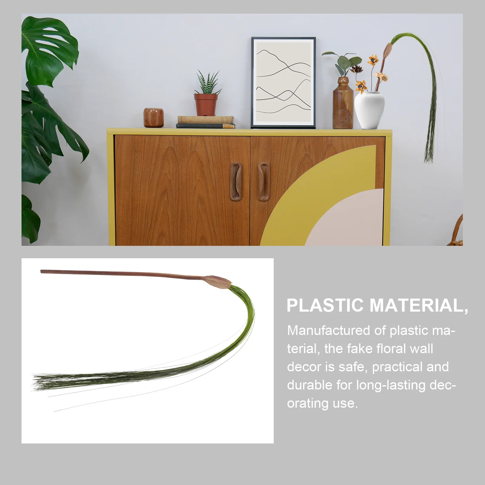 

Simulated Plastic Wall-mounted Green Plants Fake Faux Greenery Floral Hanging Artificial for Decoration Decorations